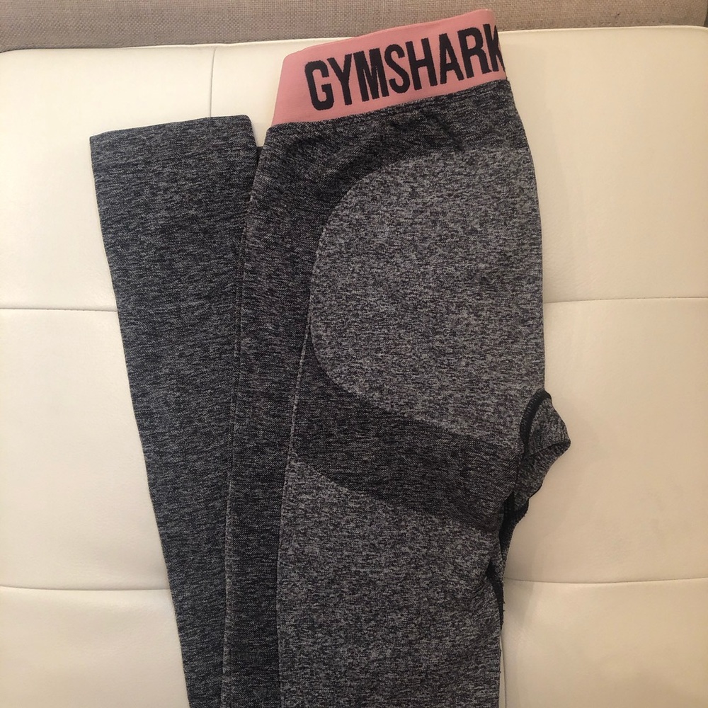 gymshark pink & grey flex leggings
